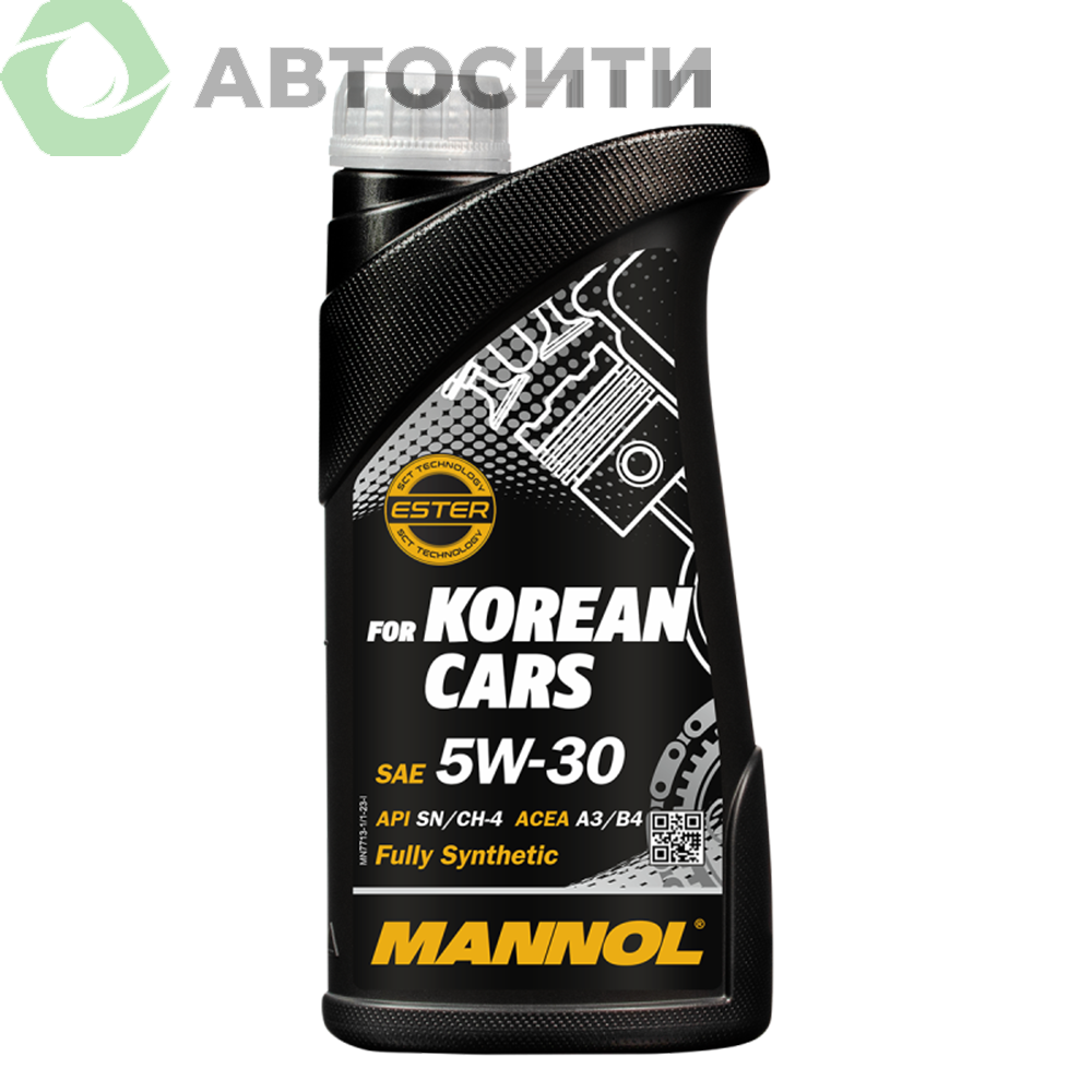 Масло моторное 5w30 син. Mannol for Korean cars 1л