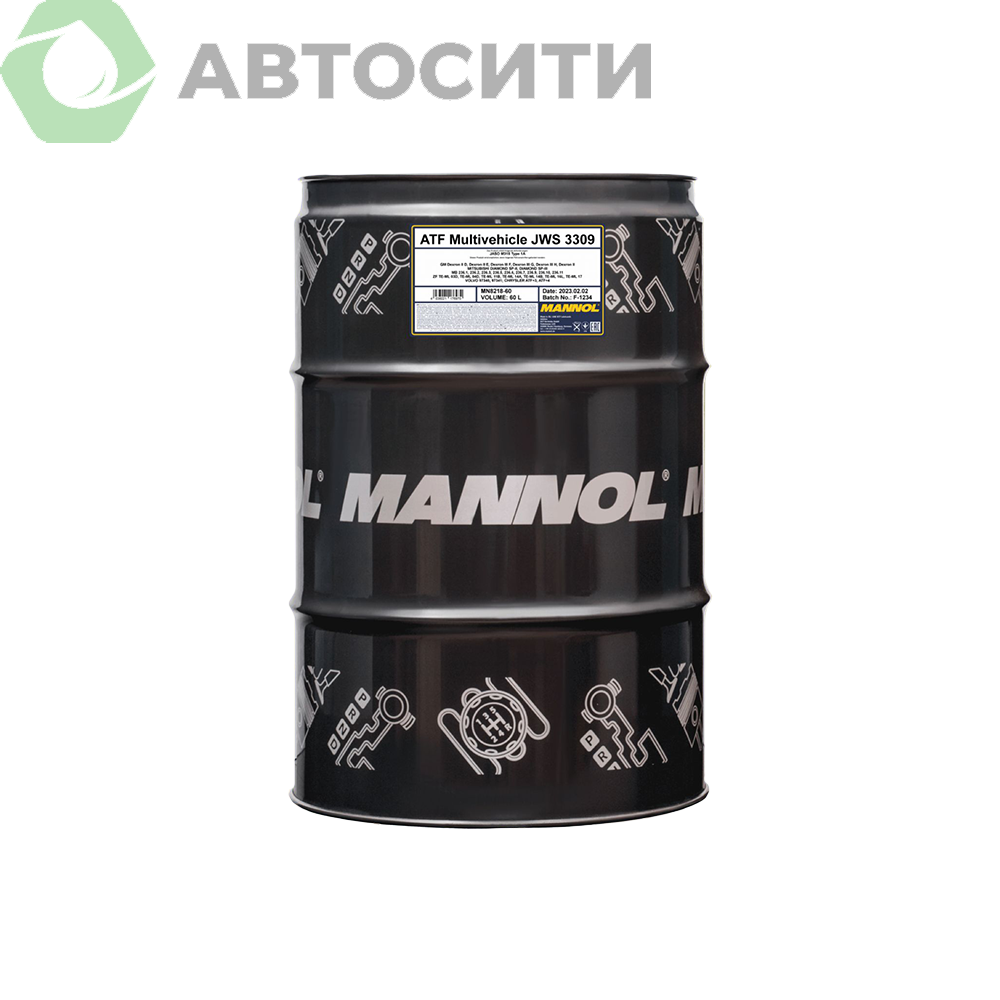 Жидкость для автоматической трансмиссии Mannol Multivehicle JWS 3309 8218  60л