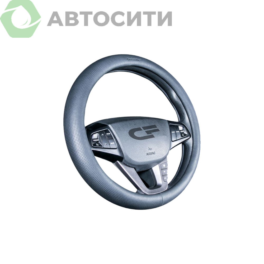 Оплетка CarFashion M Versal экокожа серая