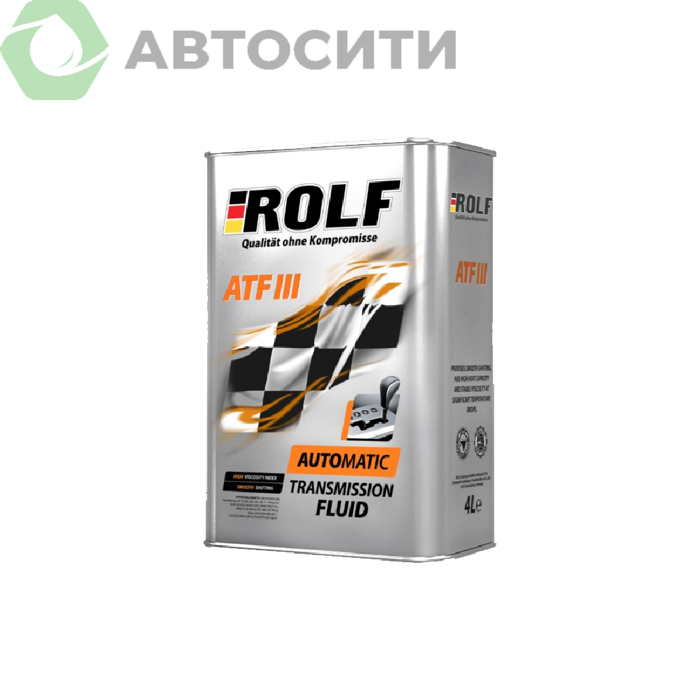 Жидкость для автоматических трансмиссий Rolf ATF III 4л