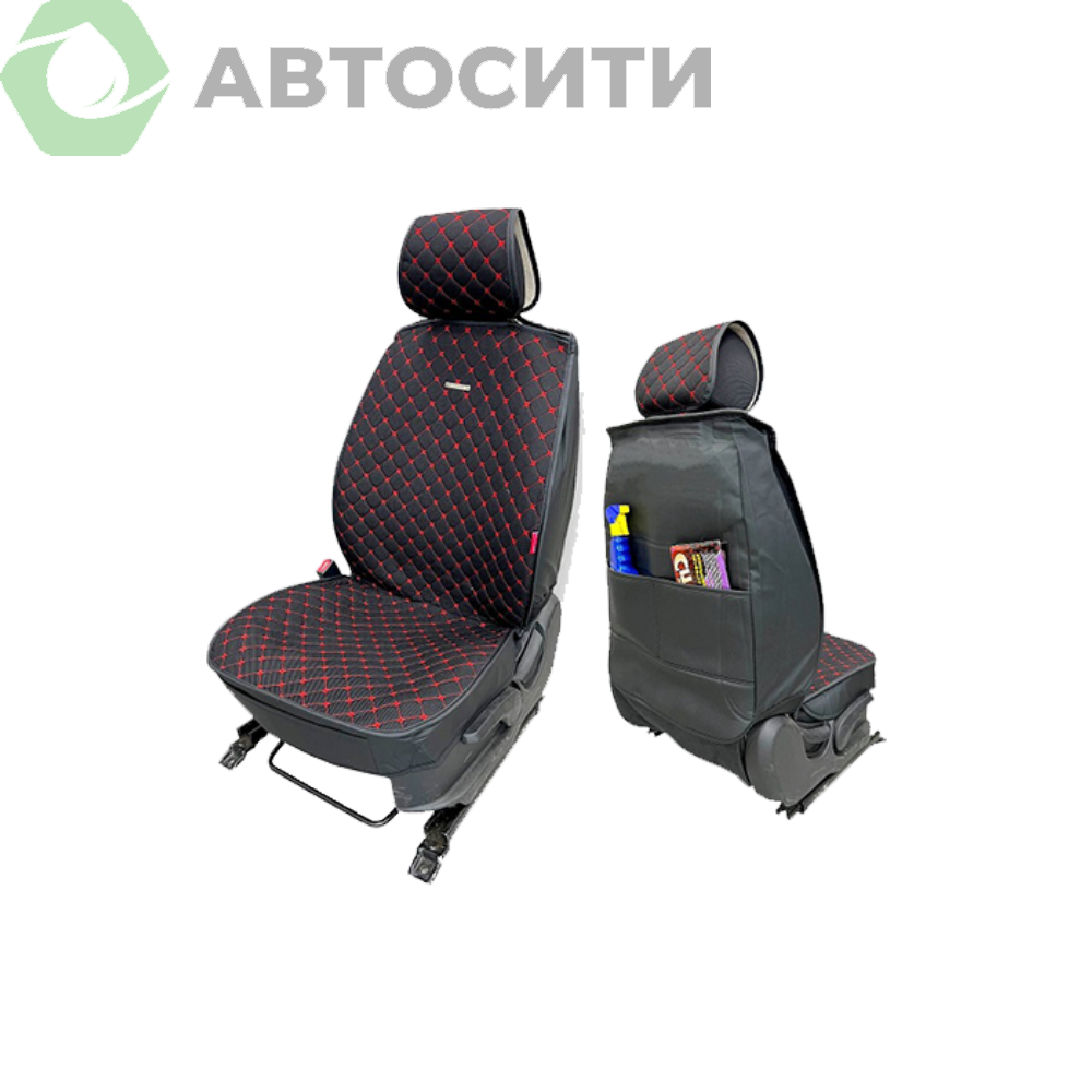 Накидка на сиденье CarFashion Atlas Plus черный черный красный