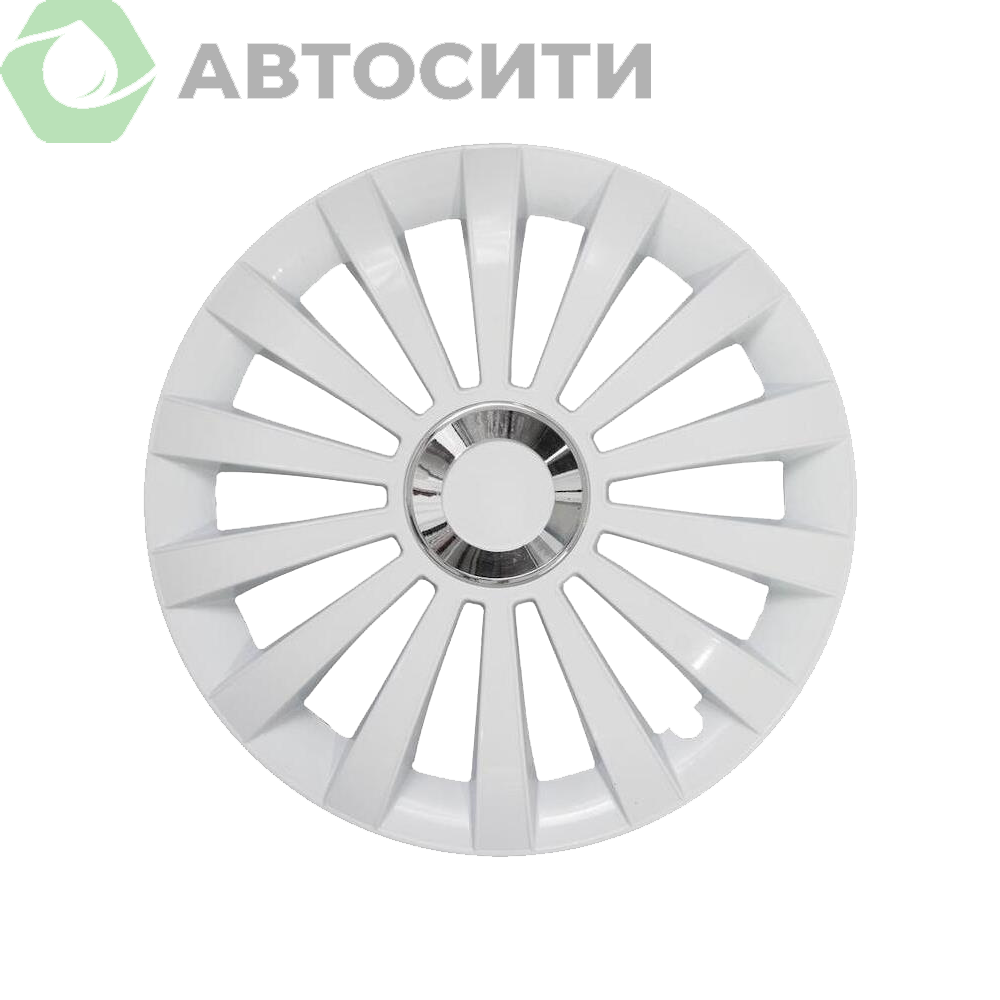 Колпаки R-15 Меридиан Ринг белый (4шт.) JESTIC
