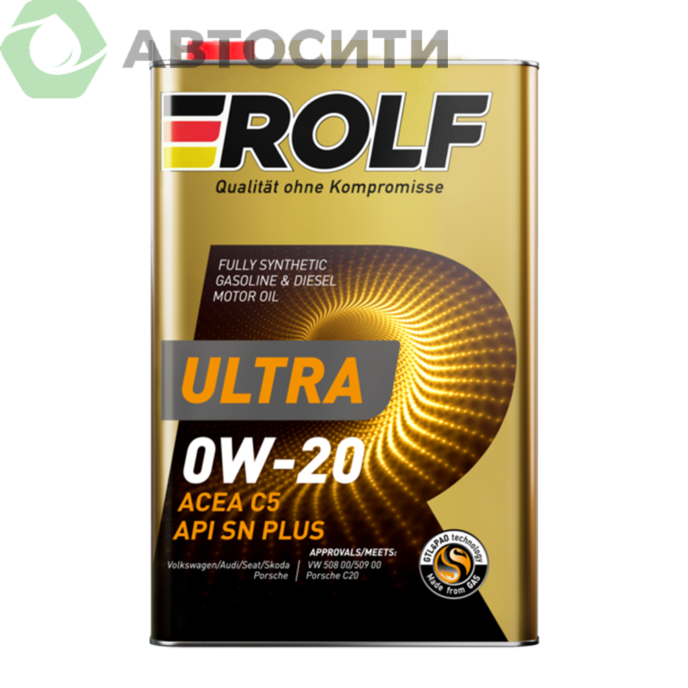 Масло моторное 0W-20 синтетическое Rolf Ultra 1л (C5 SN plus)