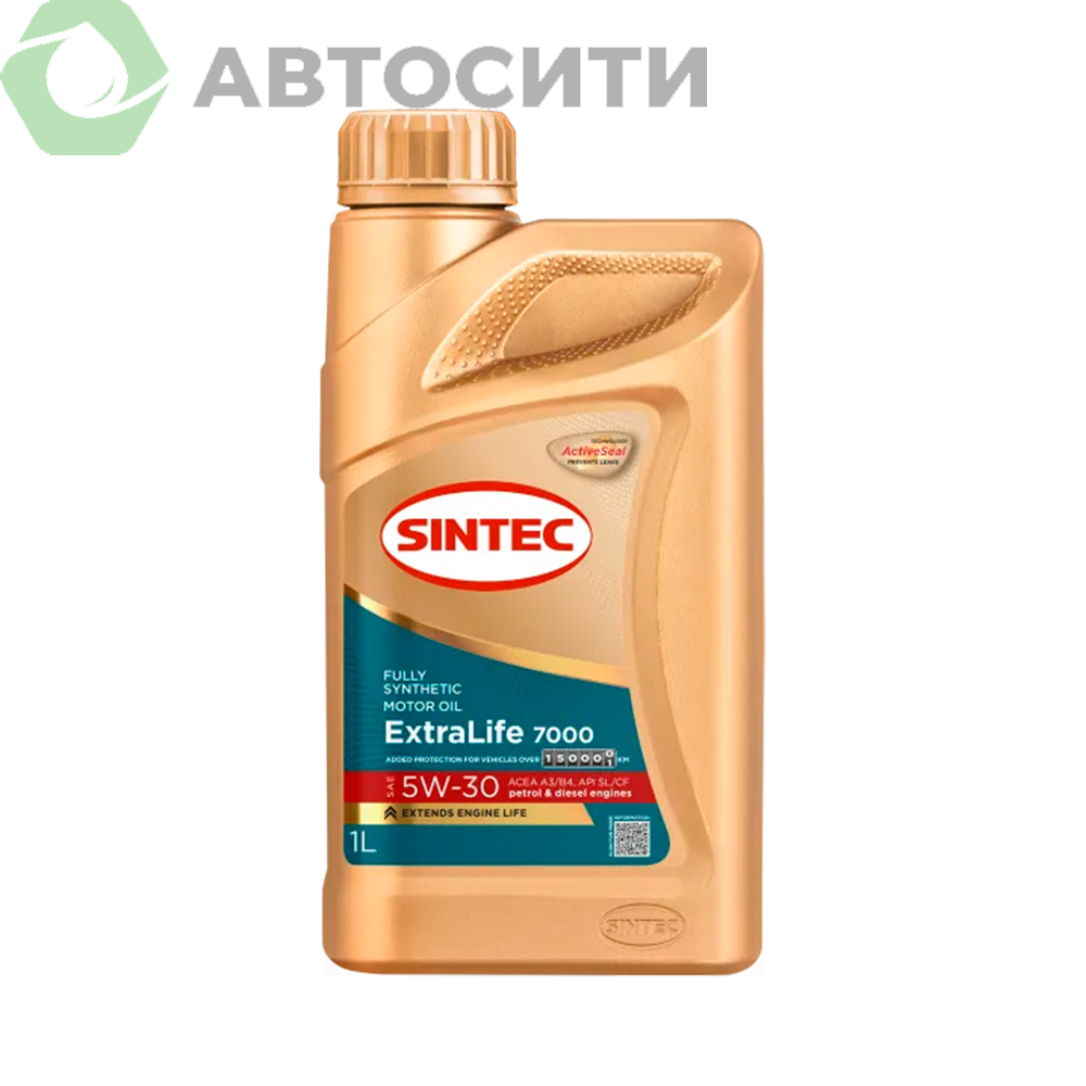 Масло моторное 5W-30 син. Sintec ExtraLife 7000 1л