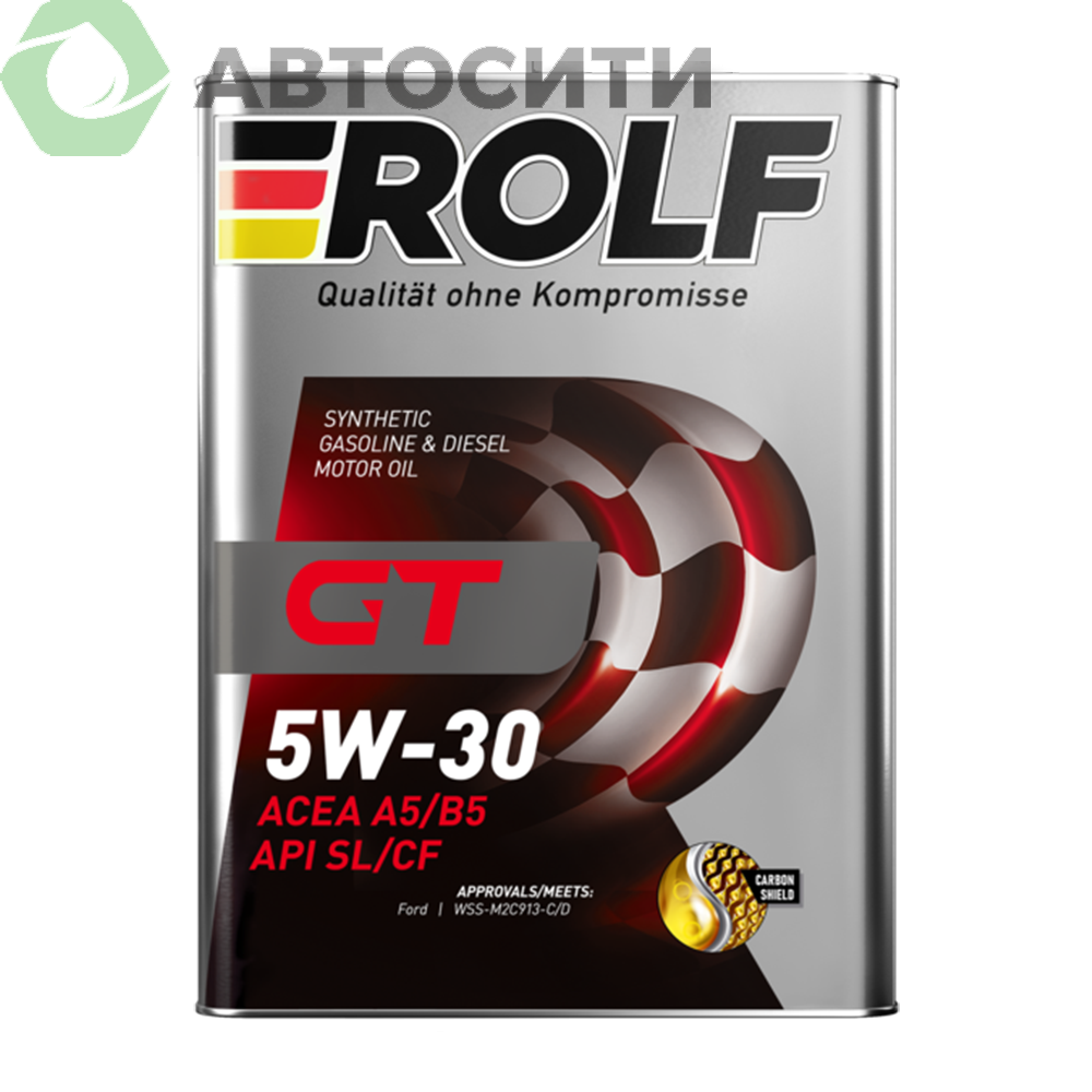 Масло моторное 5W-30 синтетическое Rolf GT 4л (A5/B5 SL/CF)