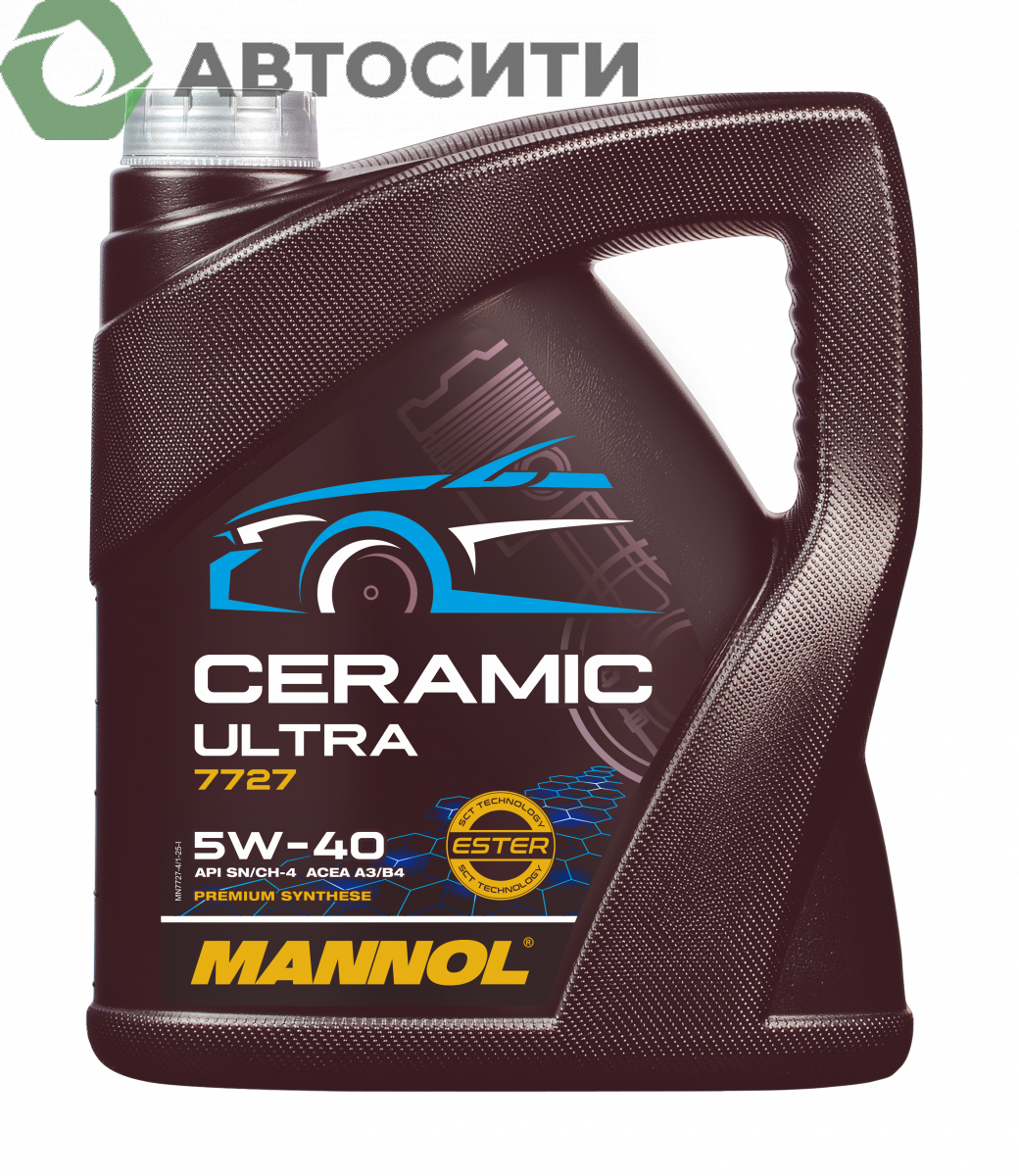 Масло моторное 5w40 син. Mannol Ceramic Ultra 4л