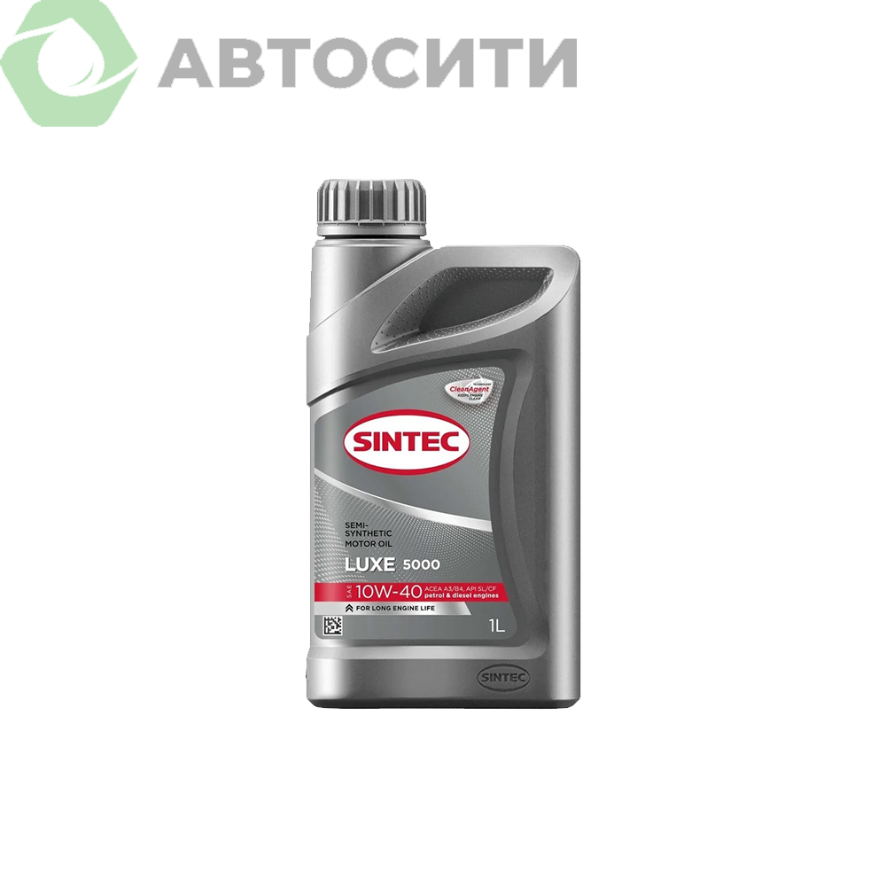 Масло моторное 10W-40 полусинтетическое Sintec Luxe 5000 1л (A3/B4 SL/CF)