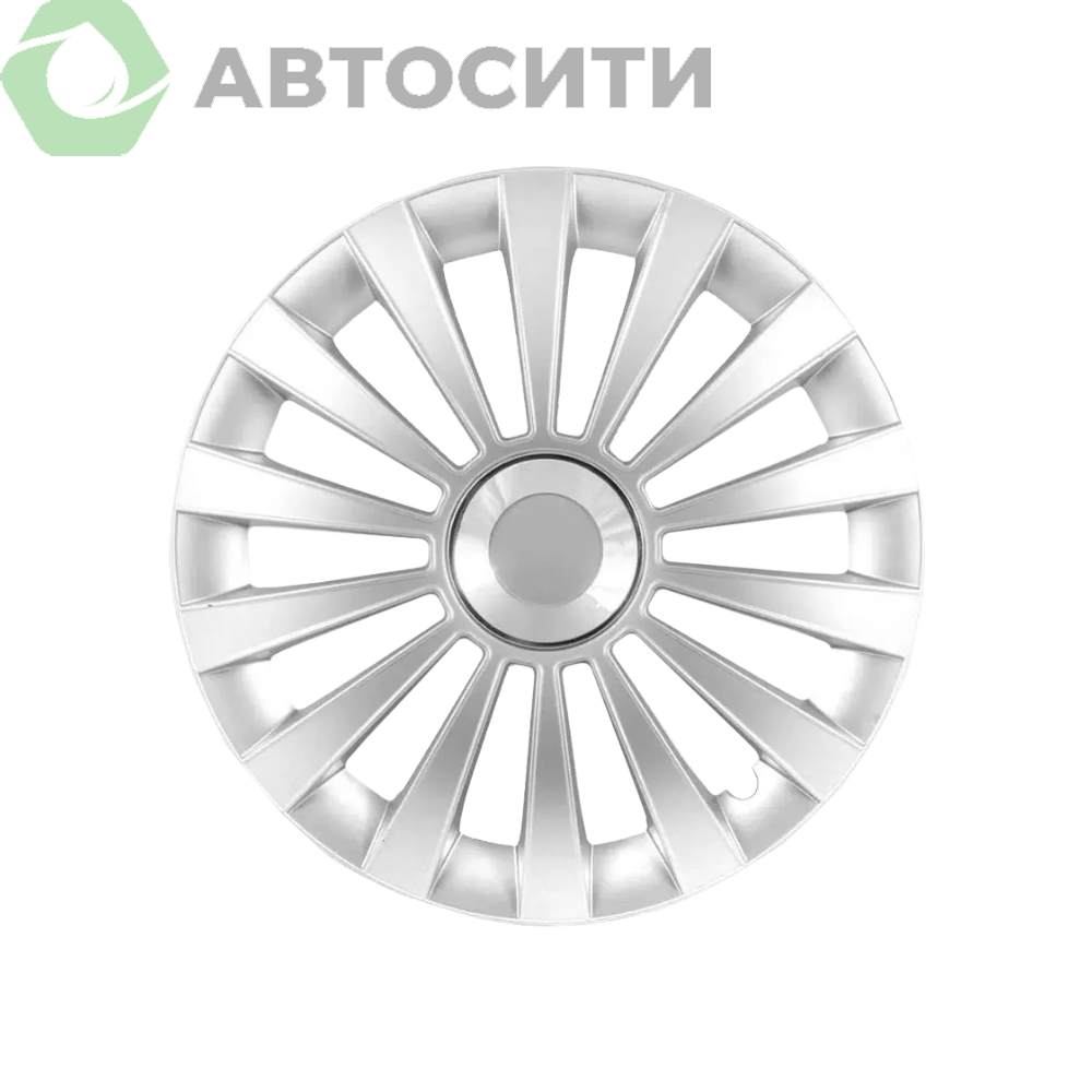 Колпаки R-16 МЕРИДИАН серебро (4шт.) JESTIC