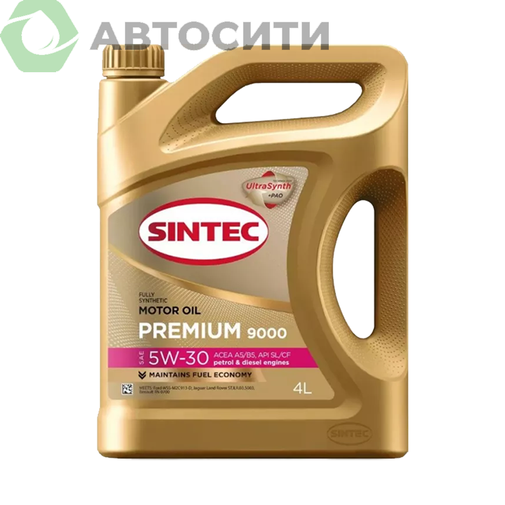 Масло моторное 5W-30 син. Sintec Premium 9000 4л (A5/B5 SL/CF)