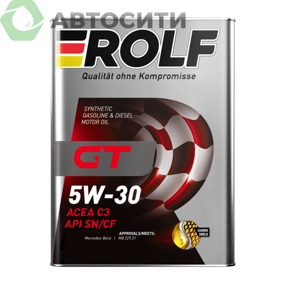 Масло моторное 5W-30 синтетическое Rolf GT 4л (C3 SN/CF)