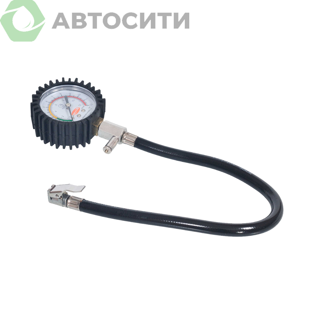 Манометр шинный с насадкой и шлангом 12 атм Автодело 25991t