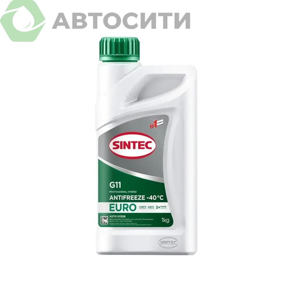Антифриз Sintec Euro green 1кг -40С (G11)