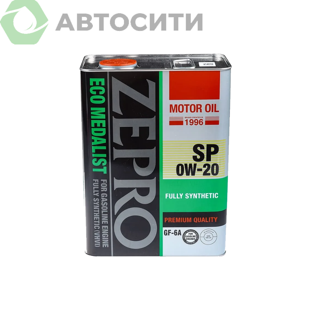 Масло моторное 0w20 син.ZEPRO ECO MEDALIST FS 4л Корея (SP/GF-6A)