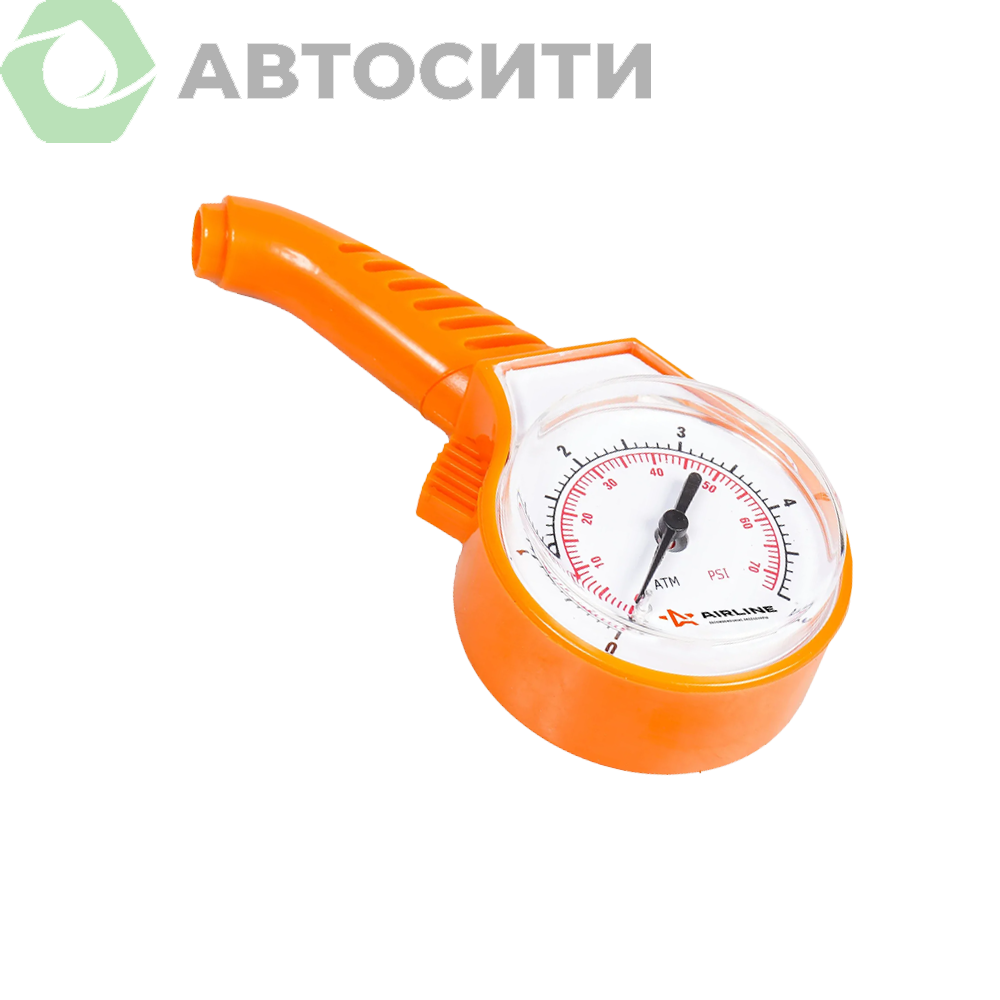 Манометр шинный до 5 атм в блистере Airline