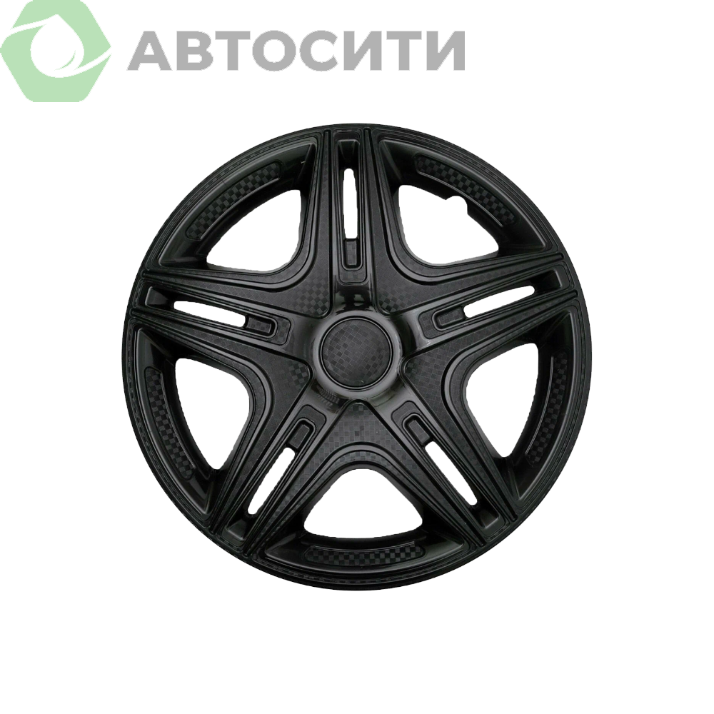 Колпаки R-15 Дакар черный глянец (компл.4шт) STAR