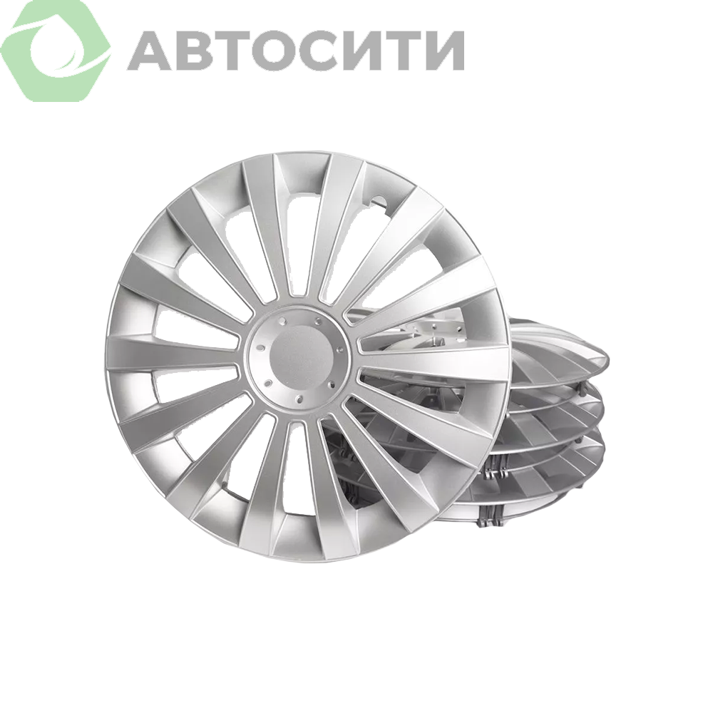 Колпаки R-14 МЕРИДИАН серебро (4шт.) JESTIC