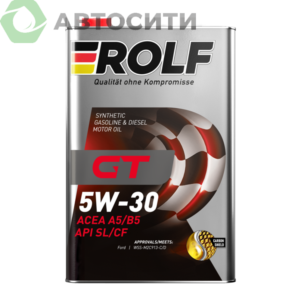 Масло моторное 5W-30 синтетическое Rolf GT 1л (A5/B5 SL/CF)
