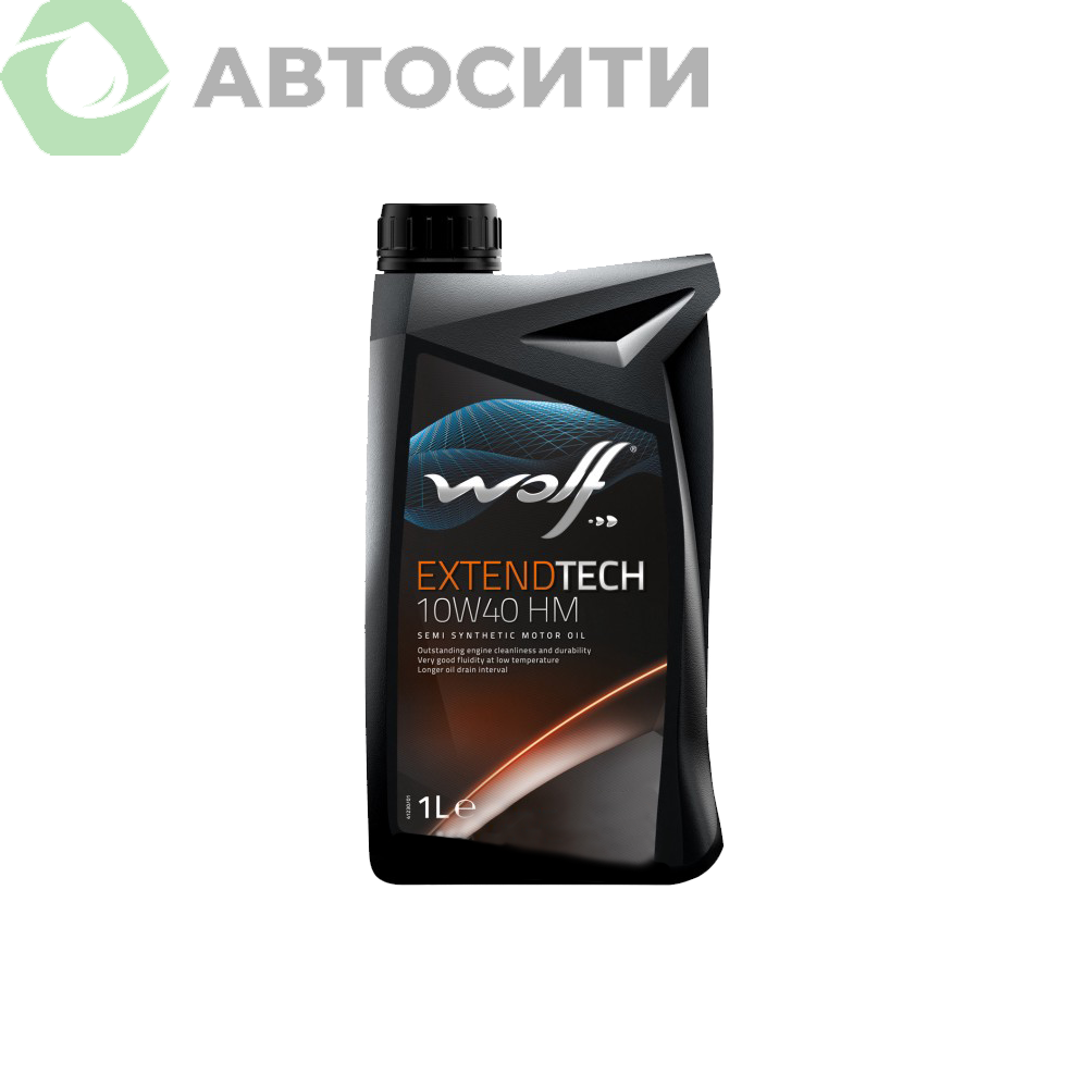Масло моторное 10w40 п/с  WOLF EXTENDTECH  HM 1л 