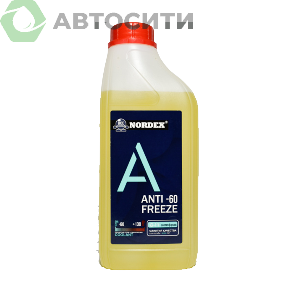 Охлаждающая жидкость Антифриз NORDEX -60 желтый 1 кг