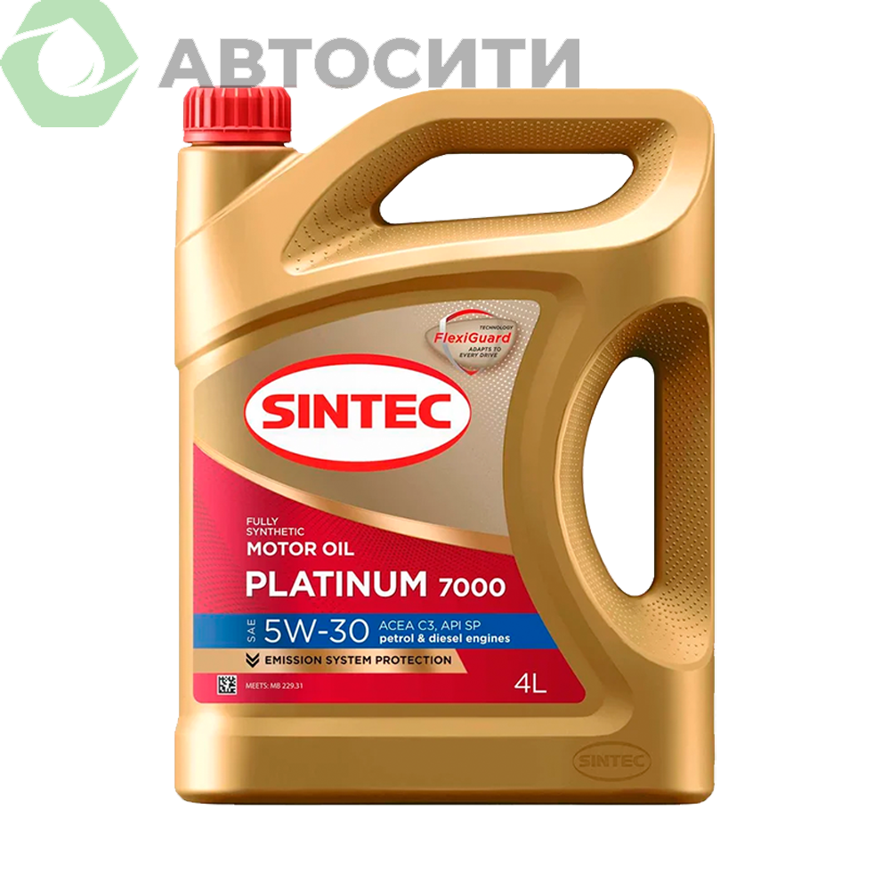 Масло моторное 5W-30 син. Sintec Platinum 7000 4л (C3 SP)
